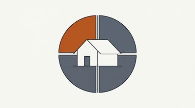 Circular four-season diagram around a roof silhouette with autumn highlighted